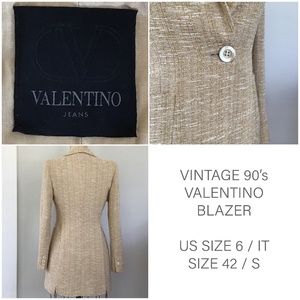 VALENTINO / VALENTINO BLAZER 90’s / VINTAGE LUXURY DESIGNER
